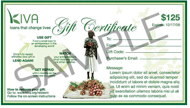 kiva gift certificate
