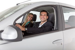 Couple with a car 