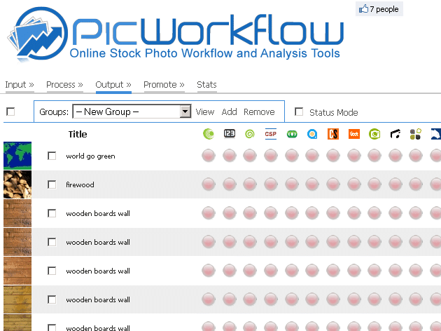 picworkflow output page