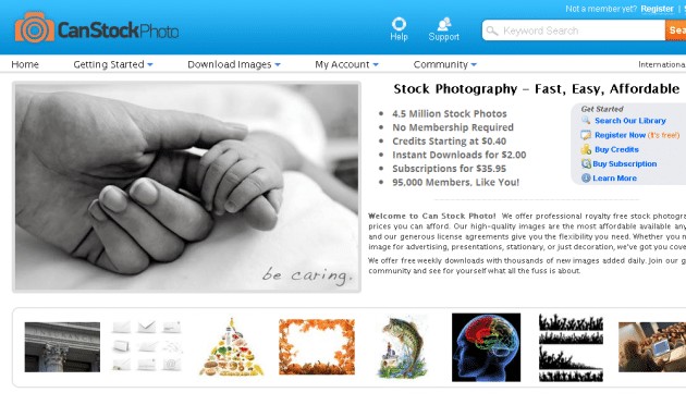 canstockphoto new homepage