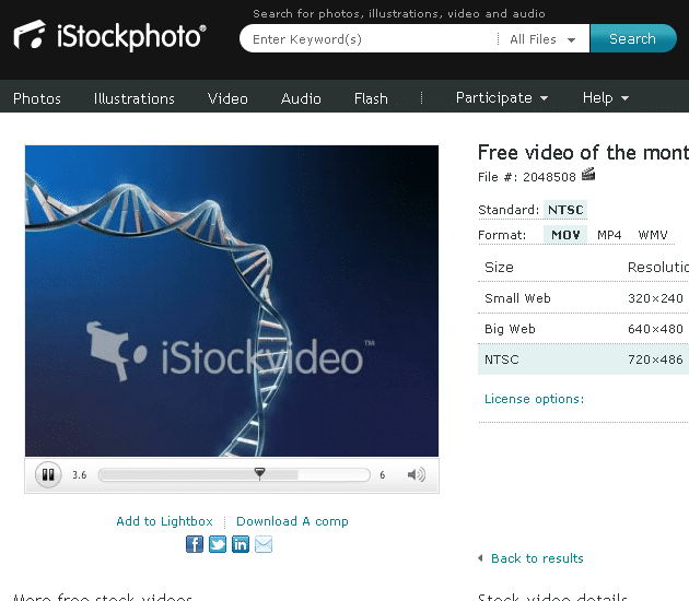 istock Free video of the month: DNA animation 