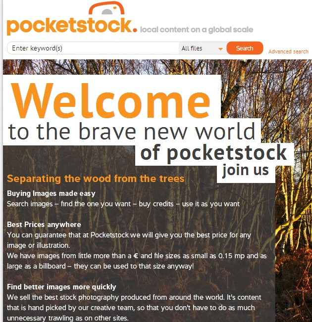pocketstock home