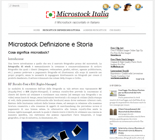 Microstock Italia screenshot