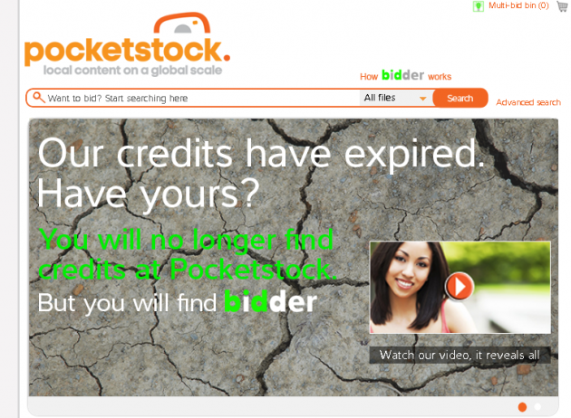 pocketstock credits out