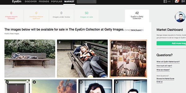 EyeEm Images Accepted For Sale